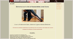 Desktop Screenshot of janzedanse.fr